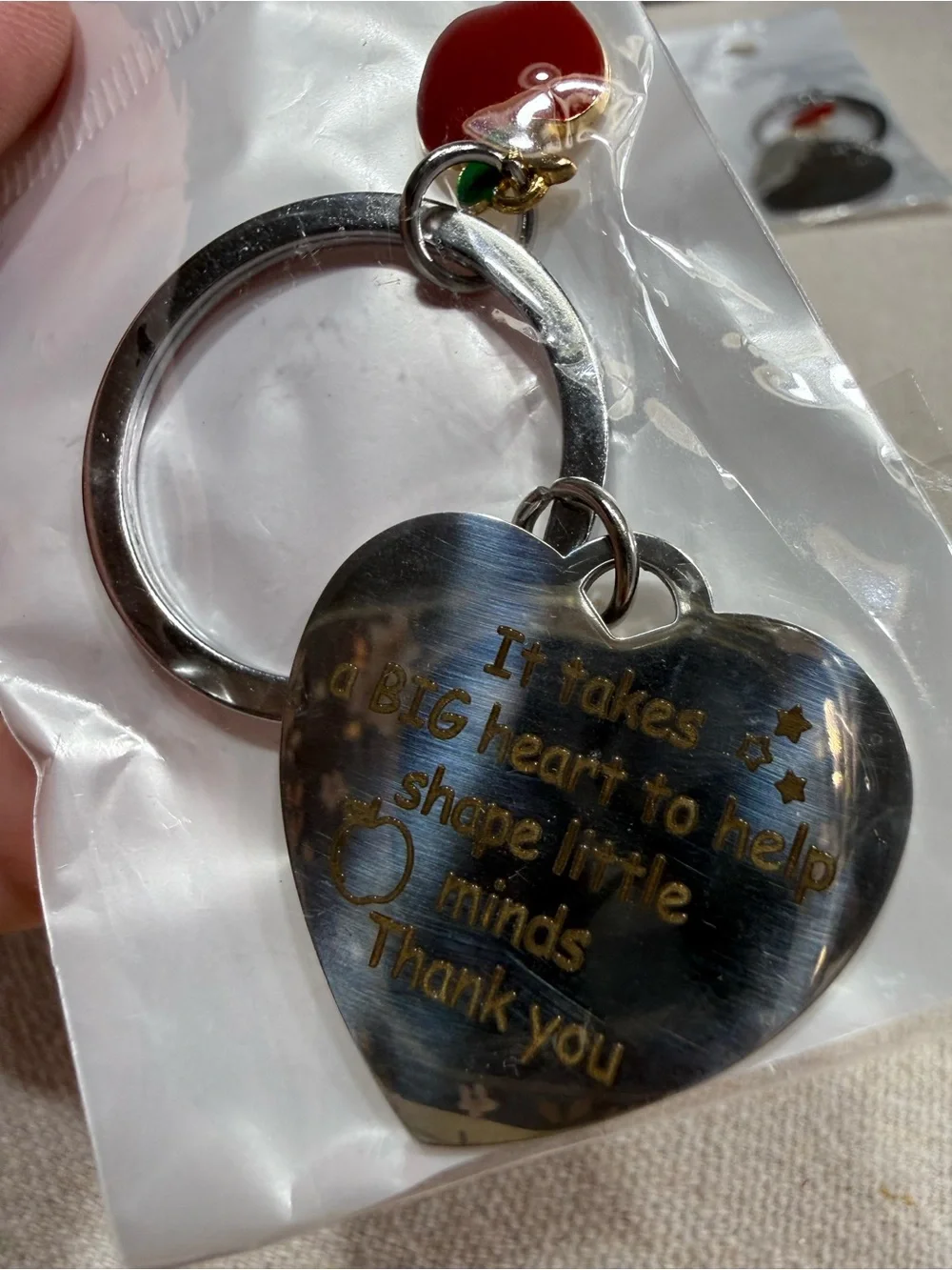 Thank You Cards with Keychain Gifts - NWT